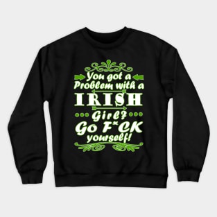 Ireland Irrin Girls Women St. Patrick's Day Crewneck Sweatshirt